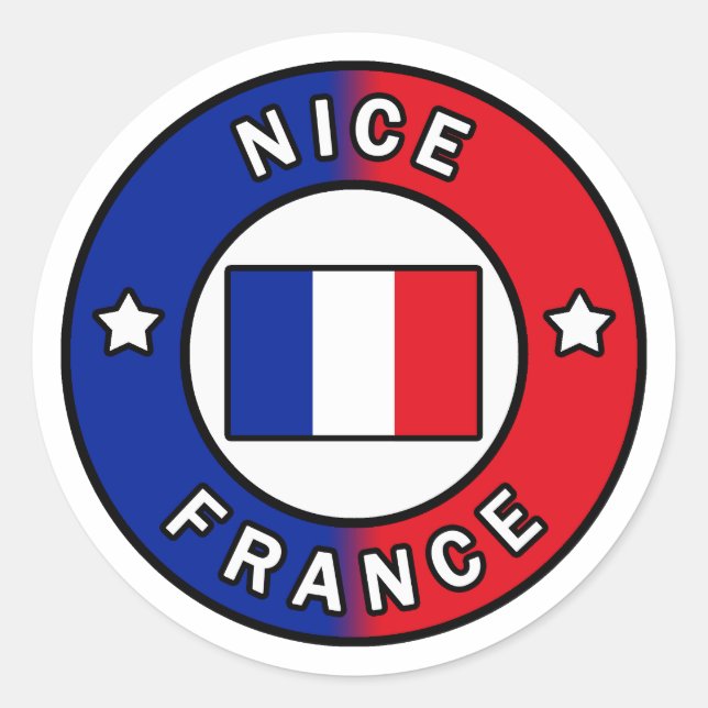 Nice France Classic Round Sticker (Front)