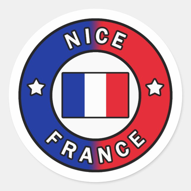 Nice France Classic Round Sticker (Front)