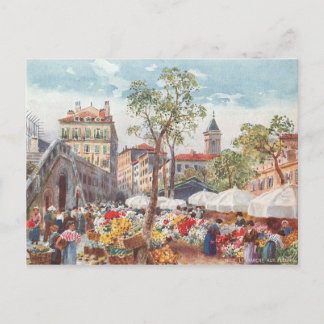 Nice, France Flower Market Postcard