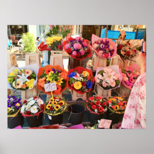 Nice, France - Flower Market Poster