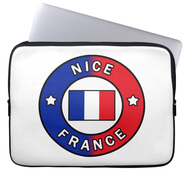 Nice France Laptop Sleeve (Front)