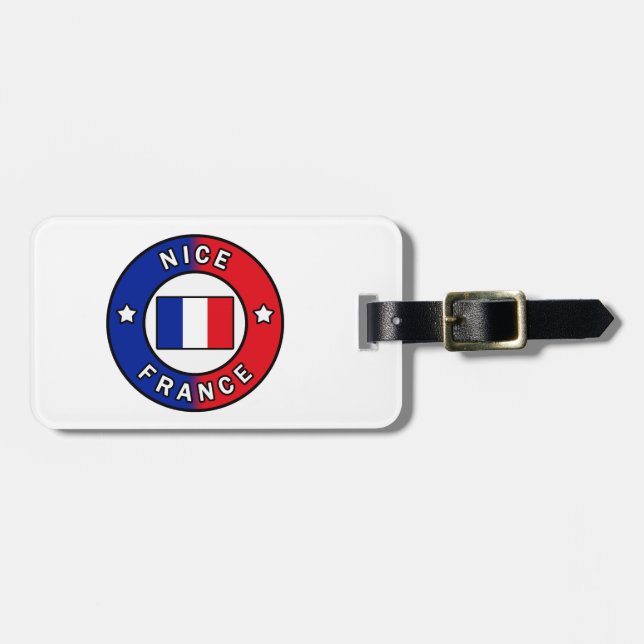 Nice France Luggage Tag (Front Horizontal)
