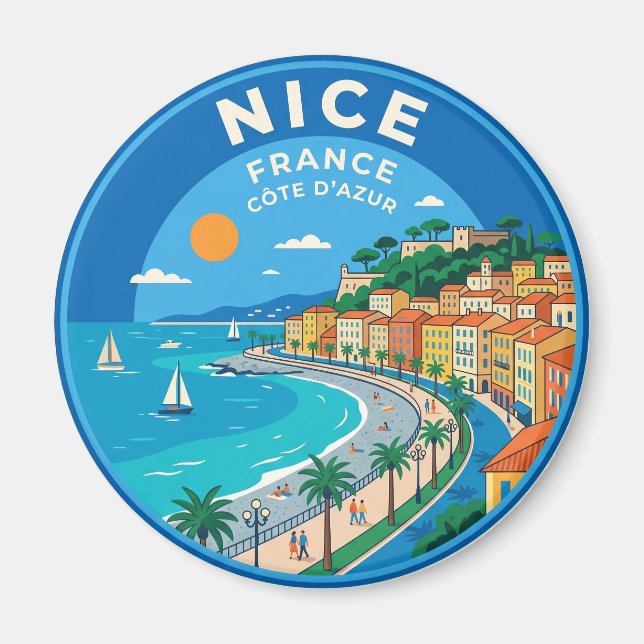 Nice France Magnet (Front)