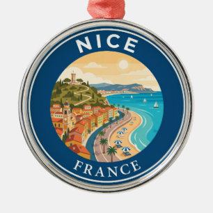 Nice France Metal Ornament