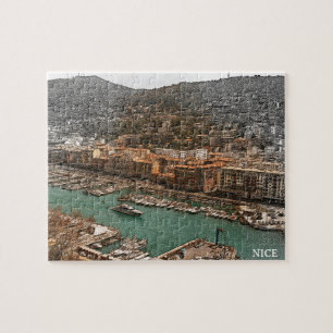 Nice France Port Lympia Panorama View Jigsaw Puzzle