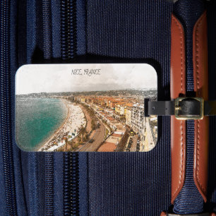 Nice France Promenade des Anglais Luggage Tag