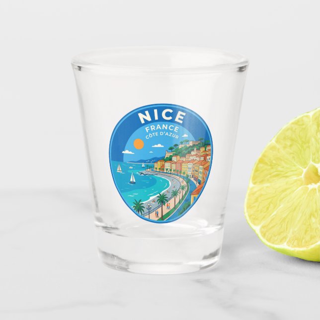 Nice France Shot Glass (Front)