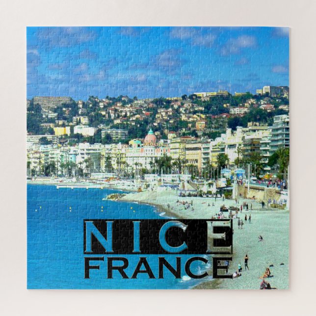 Nice France Square Puzzle (Vertical)