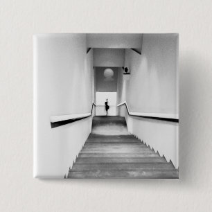 Nice France, Staircase Museum of Modern Art 15 Cm Square Badge