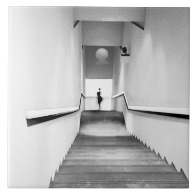 Nice France, Staircase Museum of Modern Art Ceramic Tile (Front)