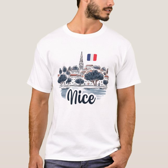 Nice France  T-Shirt (Front)