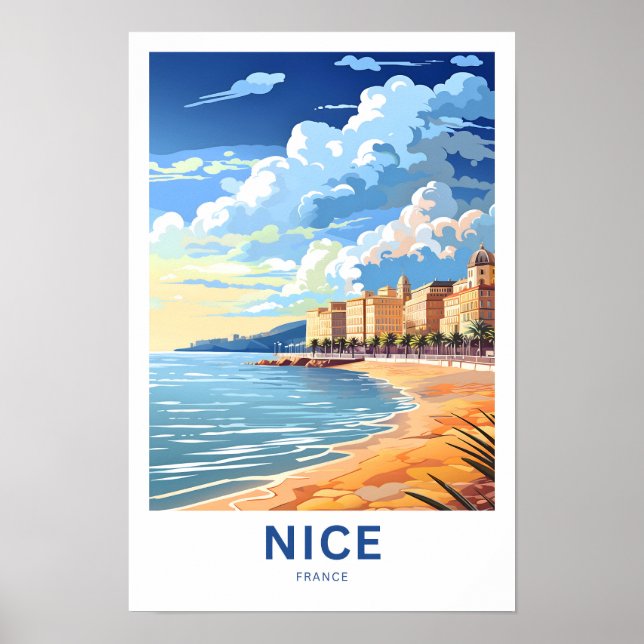 Nice France Travel Poster (Front)