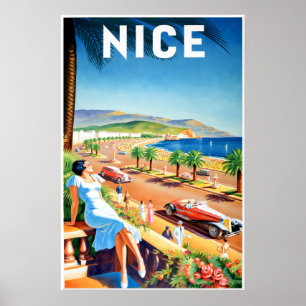 Nice France Travel poster