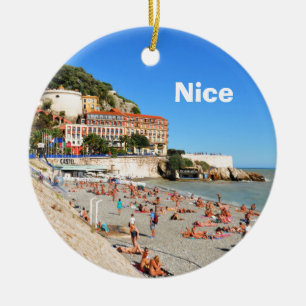 Nice. French Riviera Ceramic Tree Decoration
