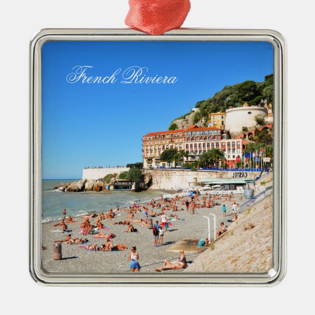 Nice. French Riviera Metal Tree Decoration (Front)