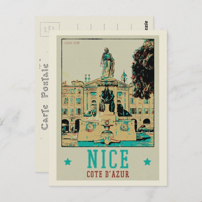 Nice Garibaldi square France Postcard (Front/Back)