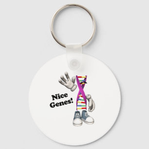 Nice Genes Funny DNA Key Ring