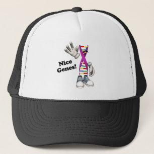 Nice Genes Funny DNA Strip Character Trucker Hat