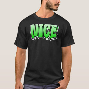 Nice Graffiti Style That Says Nice Christmas T-Shirt