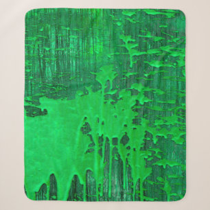 Nice green old surface with paint drips texture - sherpa blanket