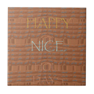Nice Happy Kenya Red Zebra Hakuna Matata motif De Ceramic Tile