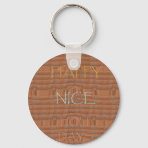 Nice Happy Kenya Zebra Hakuna Matata motif De Key Ring