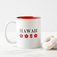 Nice Hawaii Red Flower Icons Light-Colour