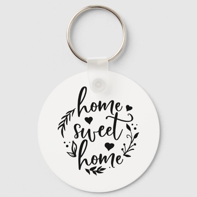 Nice Home Design Home Sweet Home Key Ring (Front)