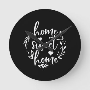 Nice Home Design Home Sweet Home Round Clock