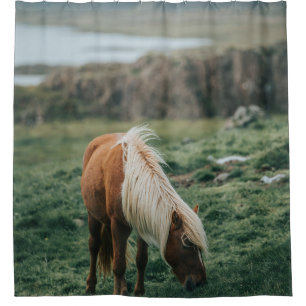 NICE HORSE SHOWER CURTAIN