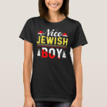 Nice Jewish Boy Cool Chanukah  Ugly Hanukkah Sweat T-Shirt<br><div class="desc">Nice Jewish Boy Cool Chanukah  Ugly Hanukkah Sweater 1</div>