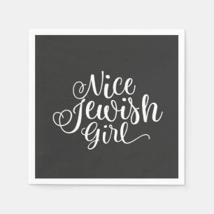 Nice Jewish Girl Hanukkah Jew Funny  Napkin