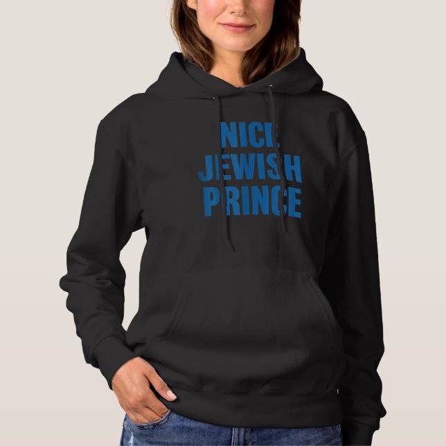 Nice Jewish Prince Happy Hanukkah 2022 Prince Hoodie (Front)