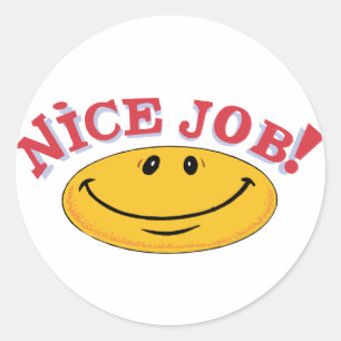 Nice Job! Classic Round Sticker
