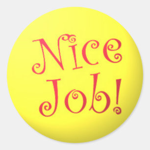 Nice Job! stickers