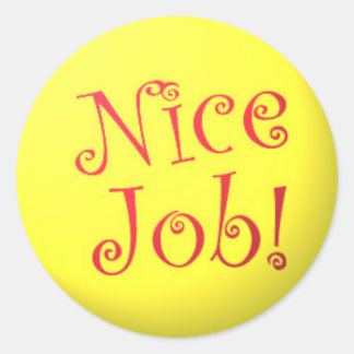Nice Job! stickers