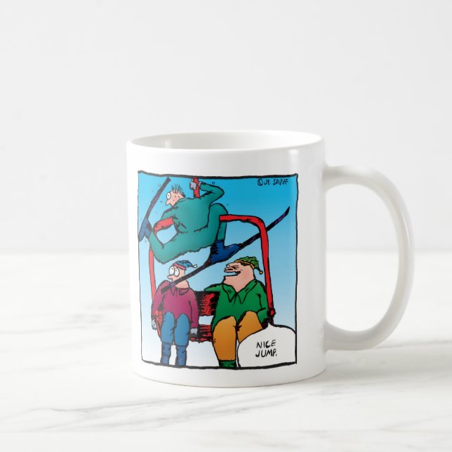 Nice Jump! Skiers Mug (Right)