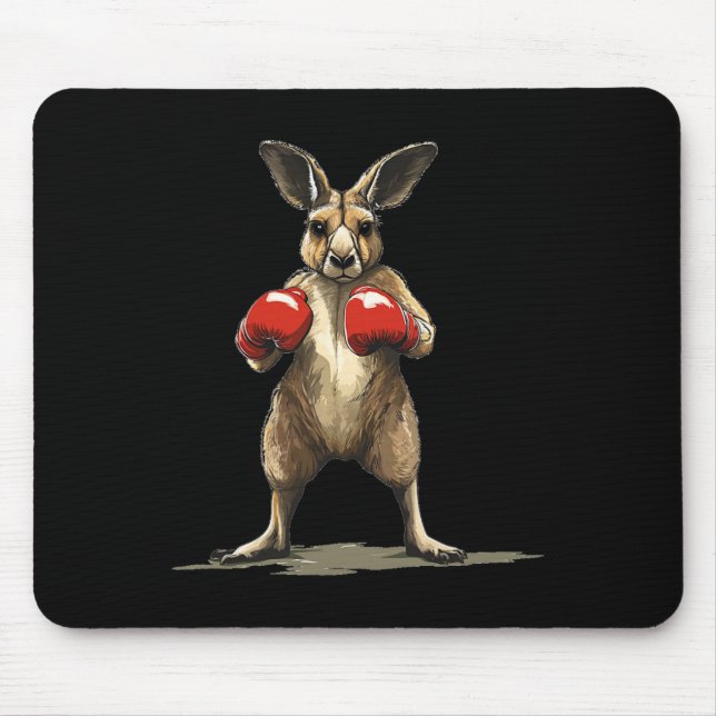 Nice Kangaroo Fighter For A Hilarious Knockout  Mouse Pad (Front)