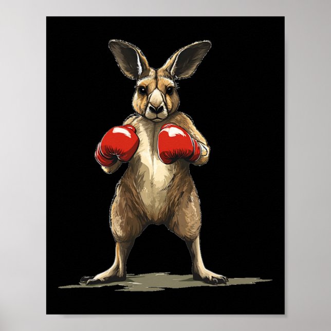 Nice Kangaroo Fighter For A Hilarious Knockout  Poster (Front)
