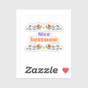 Nice Lettuce Best Chirps Hockey Sticker