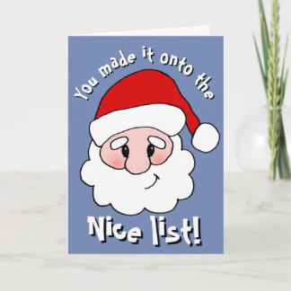 Nice List Christmas Card