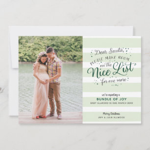 Nice List Christmas Pregnancy Announcement