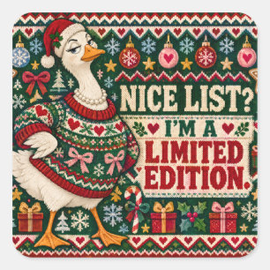 Nice List? I’m on a Limited Edition! Square Sticker