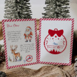 Nice List Letter from Santa Claus North Pole Mail  Invitation<br><div class="desc">Personalised Letter from Santa Claus North Pole Mail. Your child has been good this year,  that why Santa wrote him this letter.</div>