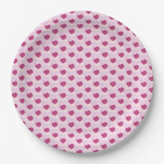 Nice little heart pattern. paper plate