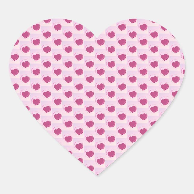 Nice little heart pattern. sticker (Front)