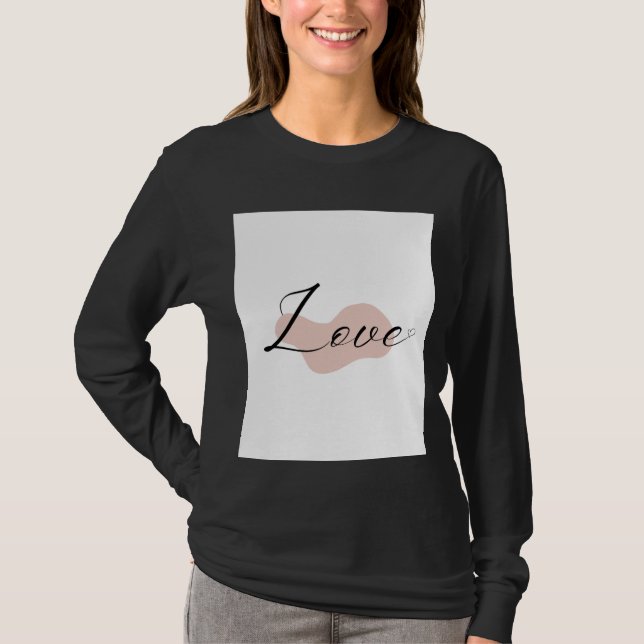 Nice Love design T-Shirt (Front)