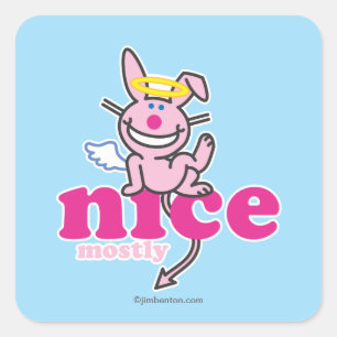 Nice Mostly Square Sticker