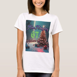 Nice Naughty 67 Christmas Brain Rot T-Shirt