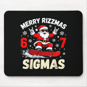 Nice Naughty 67 Funny 6-7 Meme Slang Christmas Mouse Pad